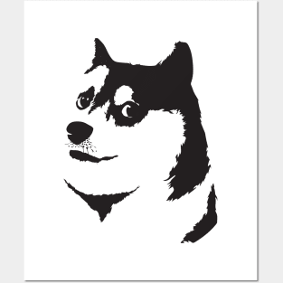 Doge - Official Monochrome Designed Apparel Posters and Art